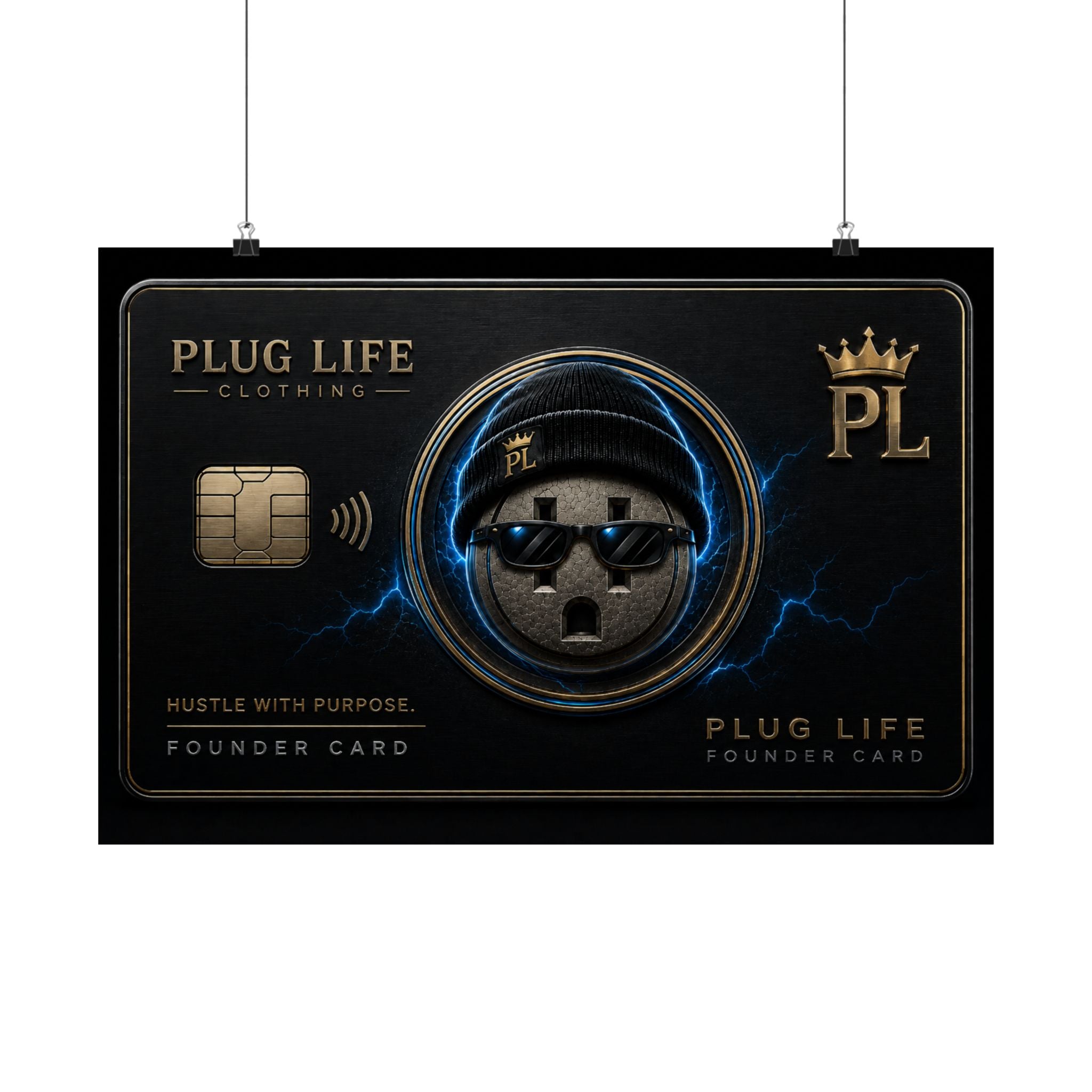 Plug Life Founder Card Poster — Premium Collection Wall Art