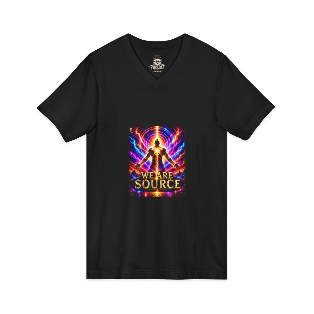 Plug Life We Are Source Ladies V-Neck Tee — Premium Collection