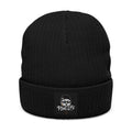 Plug Life Skull Beanie – Embroidered Black Cuffed Hat