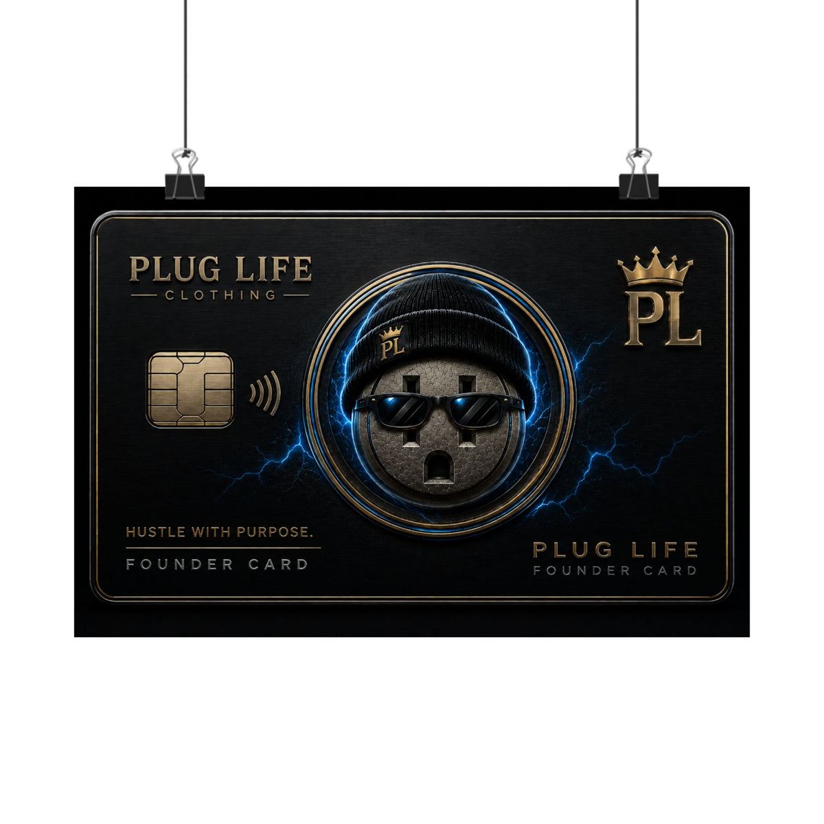 Plug Life Founder Card Poster — Premium Collection Wall Art