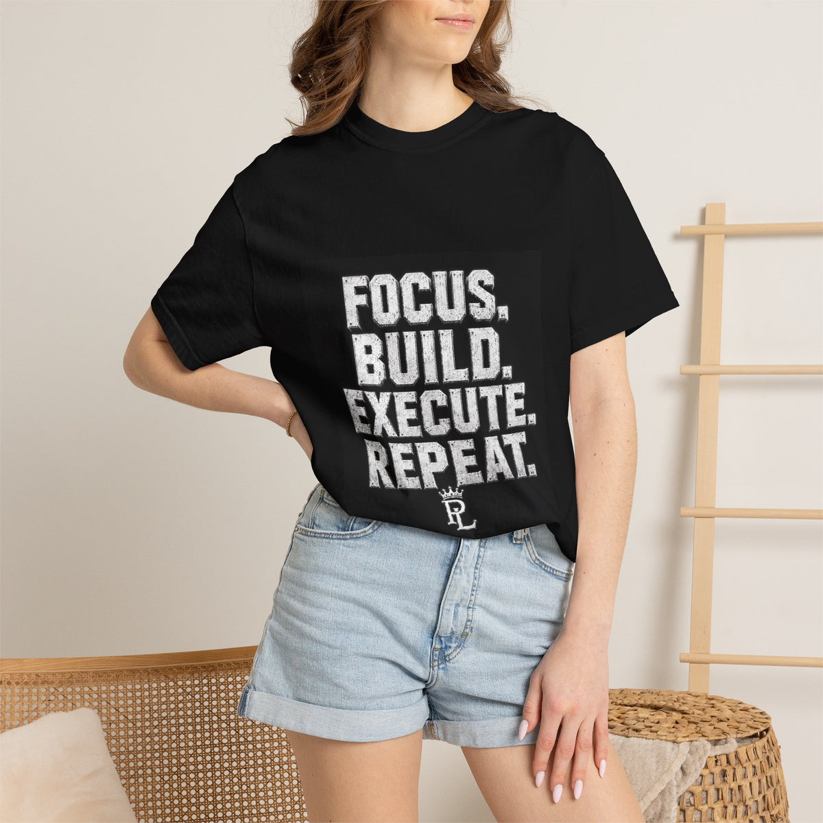 Plug Life Focus Build Execute Repeat Tee — Premium Collection Graphic T-Shirt