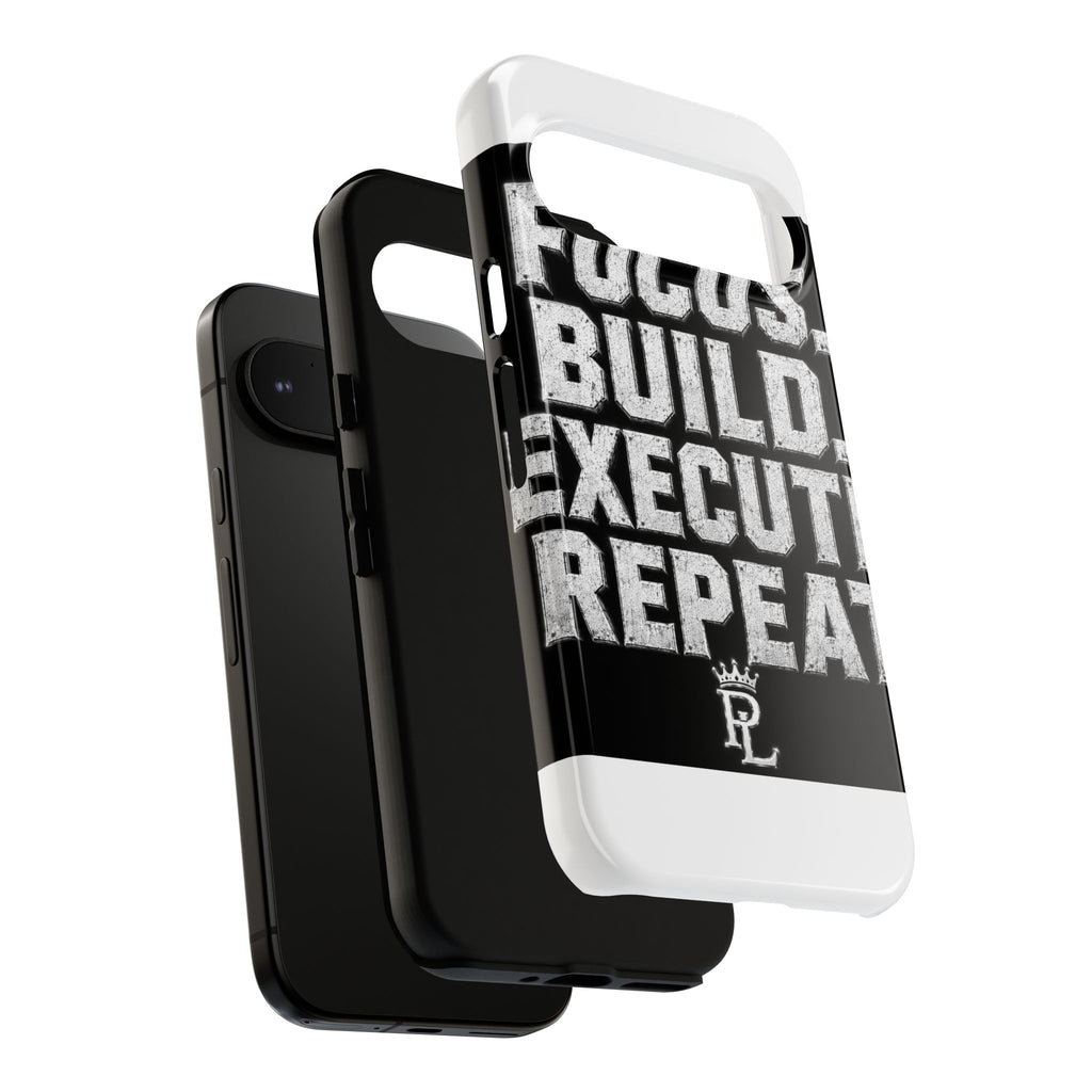 Plug Life Focus Build Execute Repeat Phone Case — Premium Collection iPhone & Android Case