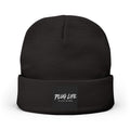 Plug Life Clothing Embroidered Beanie — Knit Cuff Hat