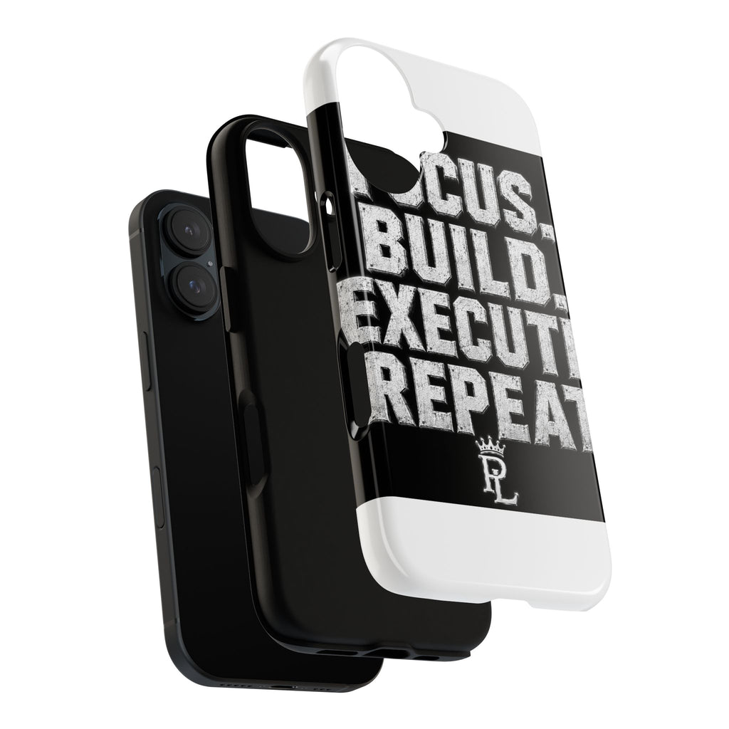 Plug Life Focus Build Execute Repeat Phone Case — Premium Collection iPhone & Android Case