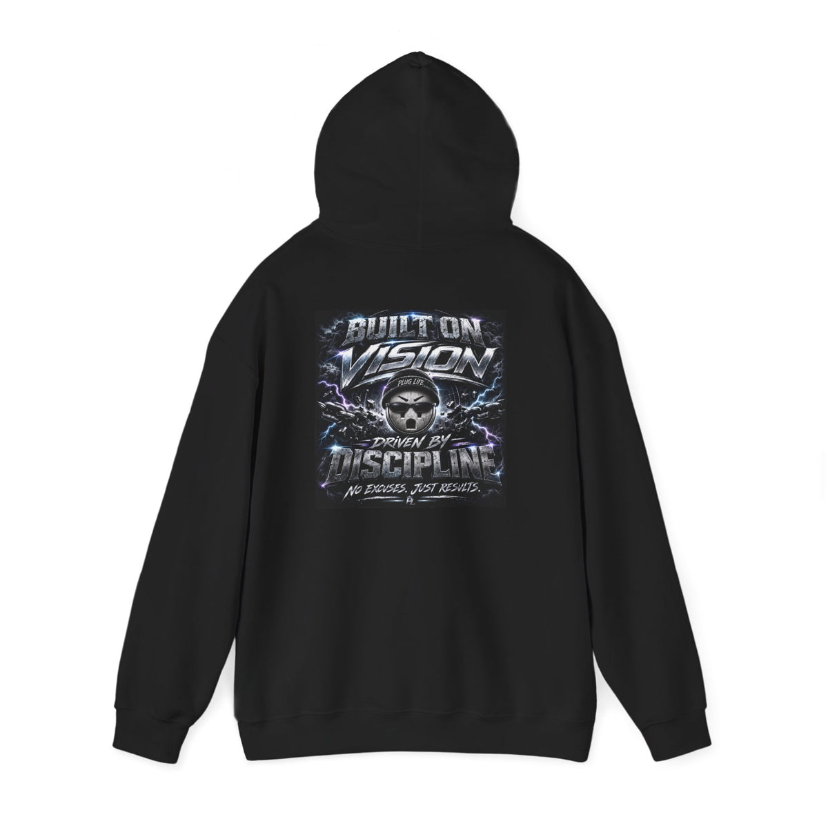 Plug Life Built On Vision Hoodie — Motivational Graphic Sweatshirt