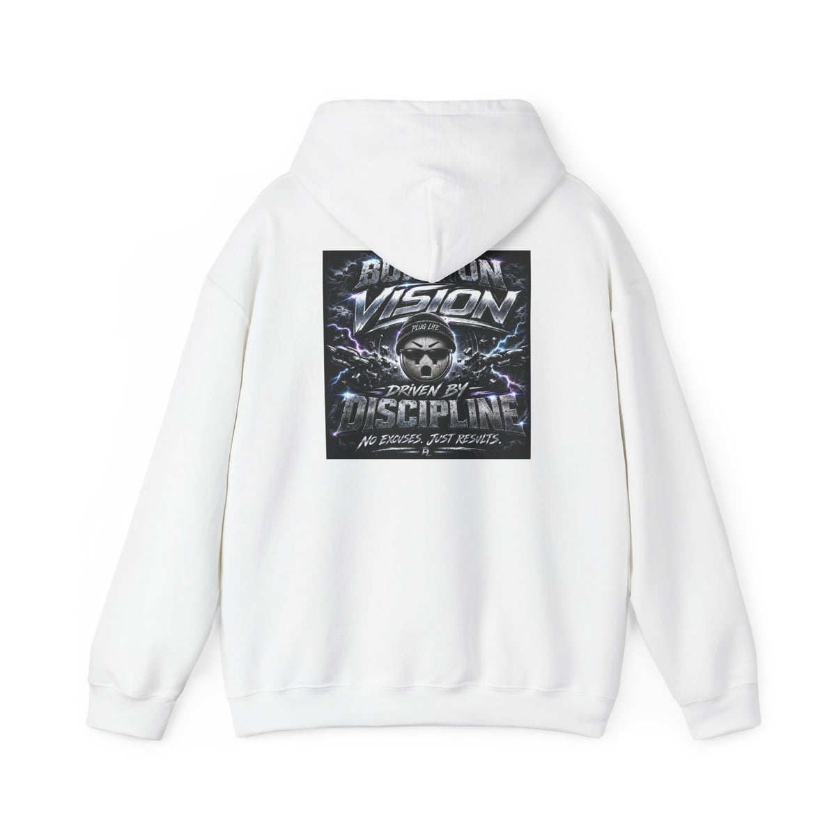 Plug Life Built On Vision Hoodie — Motivational Graphic Sweatshirt