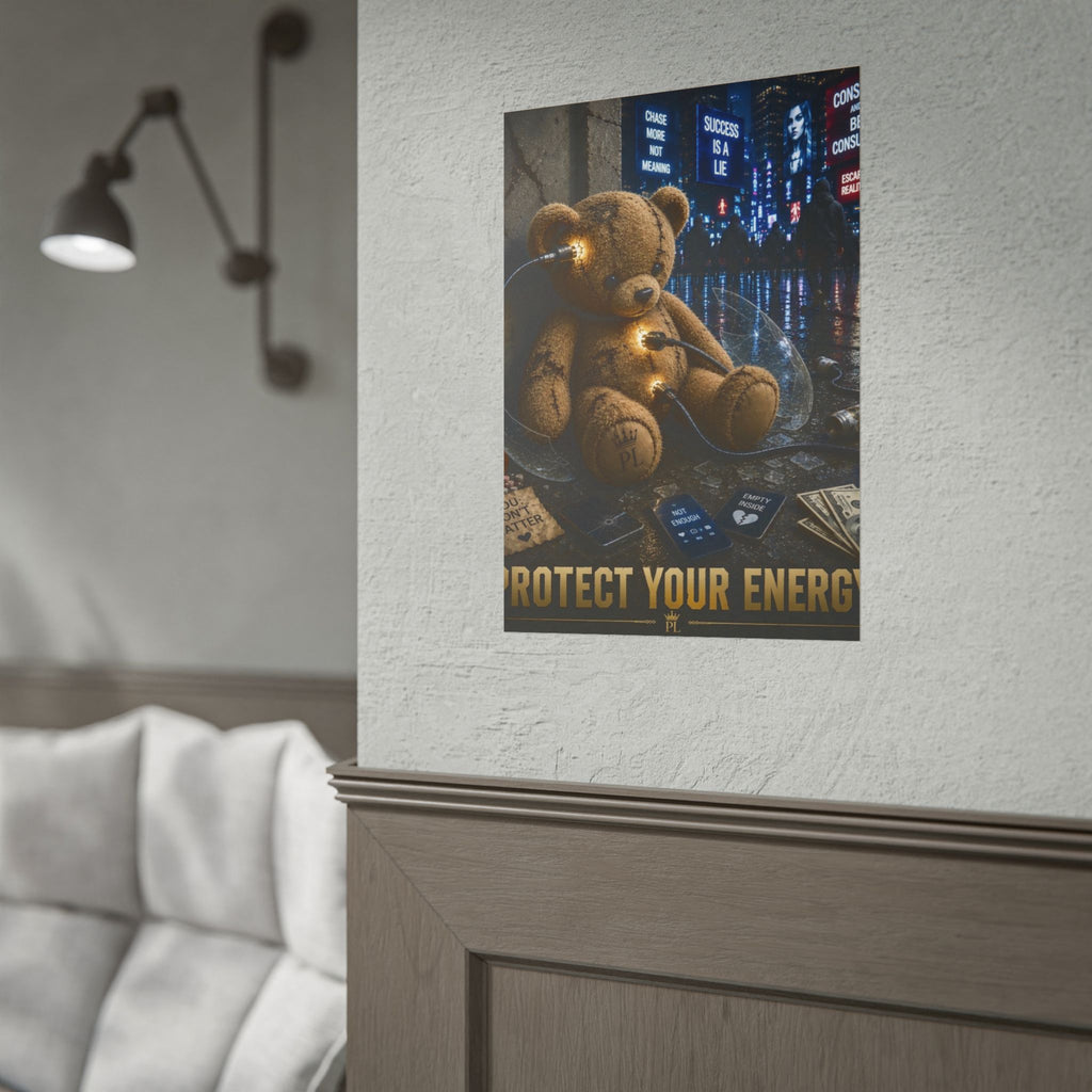 Plug Life Protect Your Energy Poster — Premium Collection Wall Art