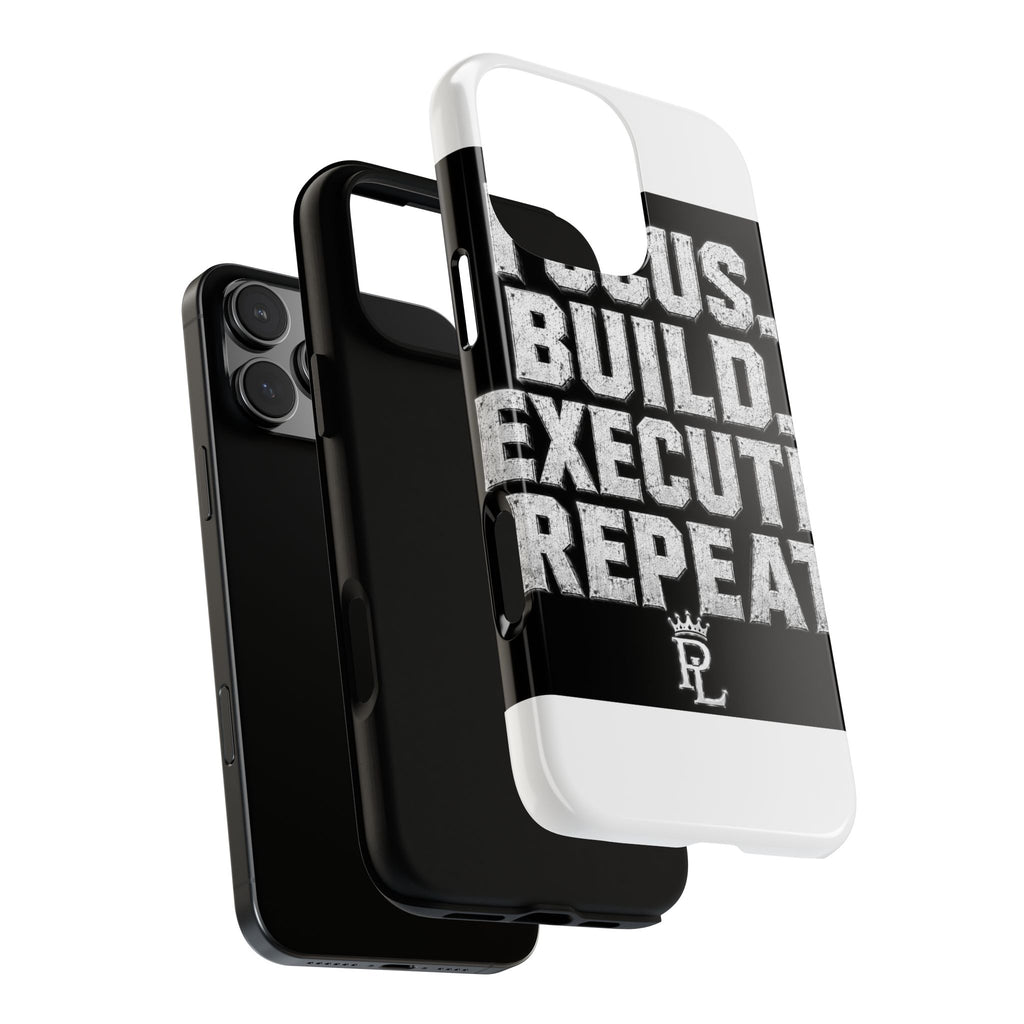 Plug Life Focus Build Execute Repeat Phone Case — Premium Collection iPhone & Android Case
