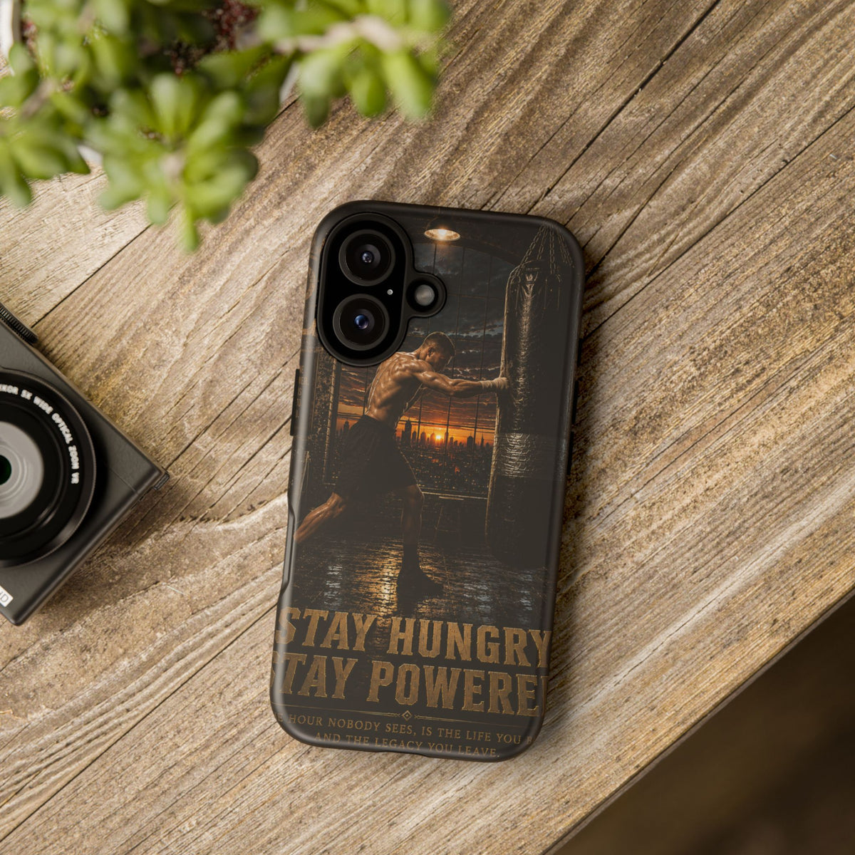Plug Life Stay Hungry Stay Powered Phone Case — Premium Collection iPhone & Android Case