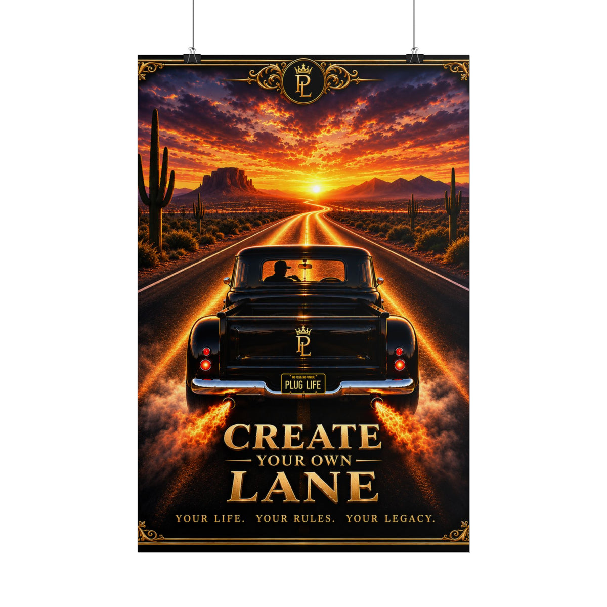 Plug Life Create Your Own Lane Poster — Premium Collection Wall Art
