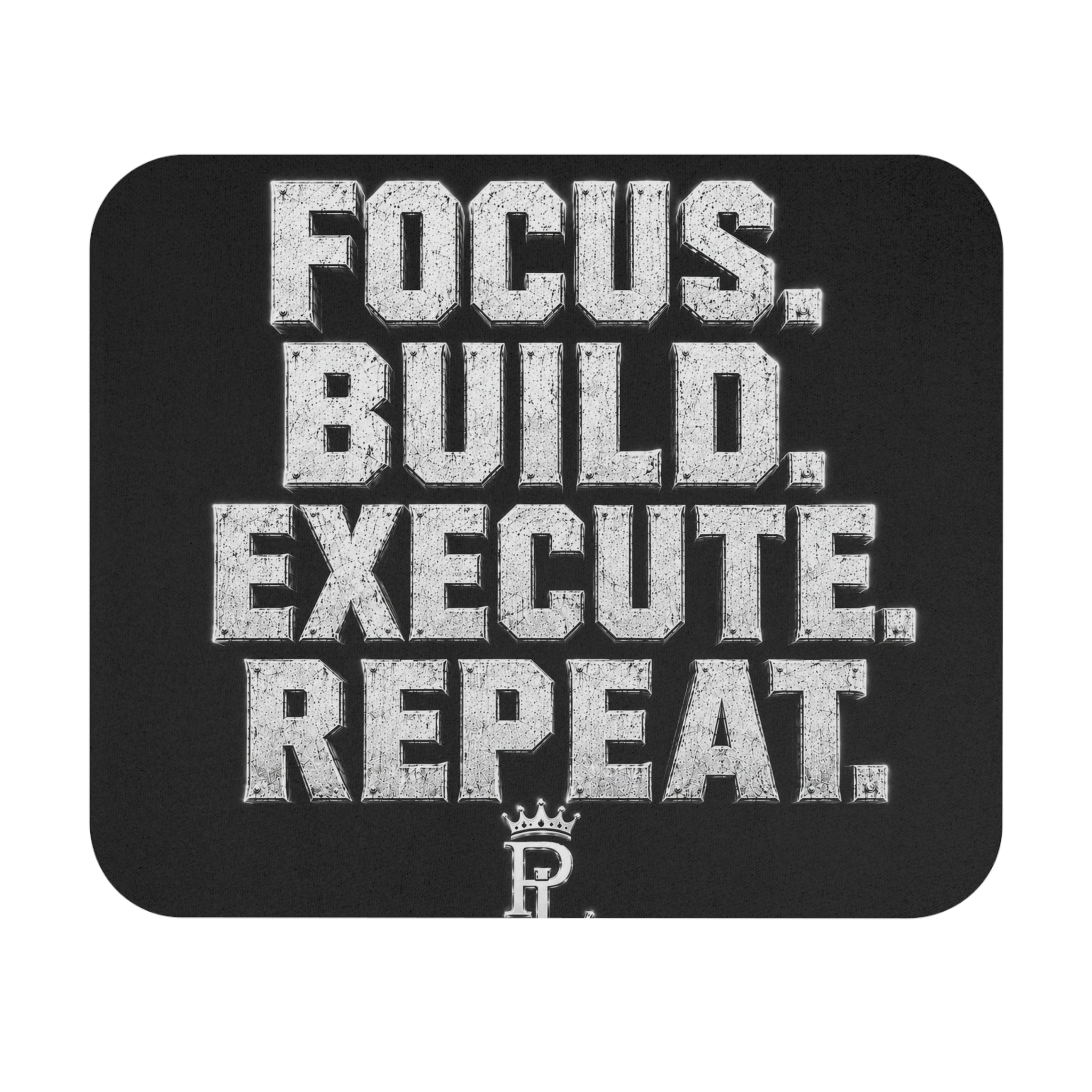 Plug Life Focus Build Execute Repeat Mouse Pad — Premium Collection Desk Accessory