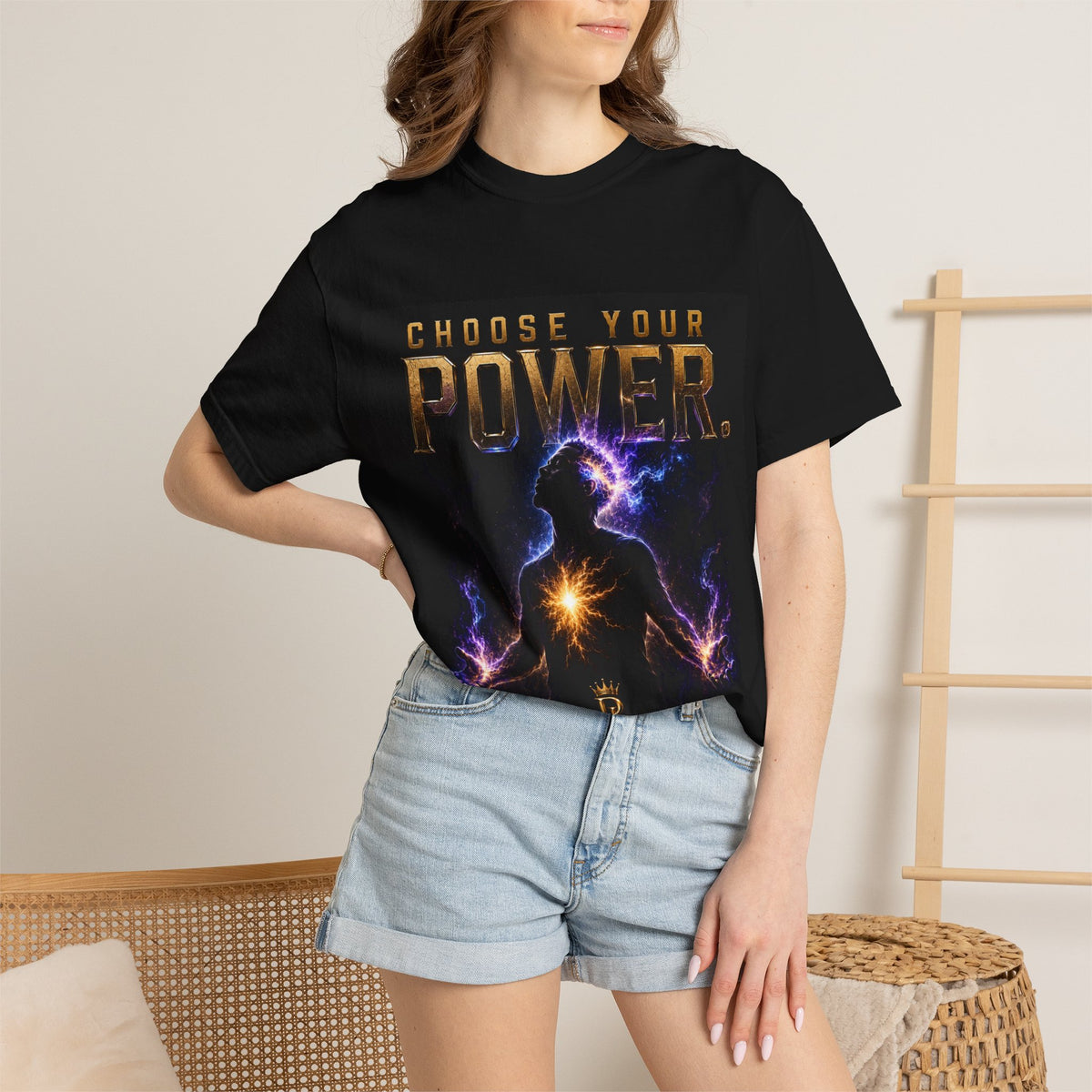 Plug Life Choose Your Power Tee — Premium Collection Graphic T-Shirt
