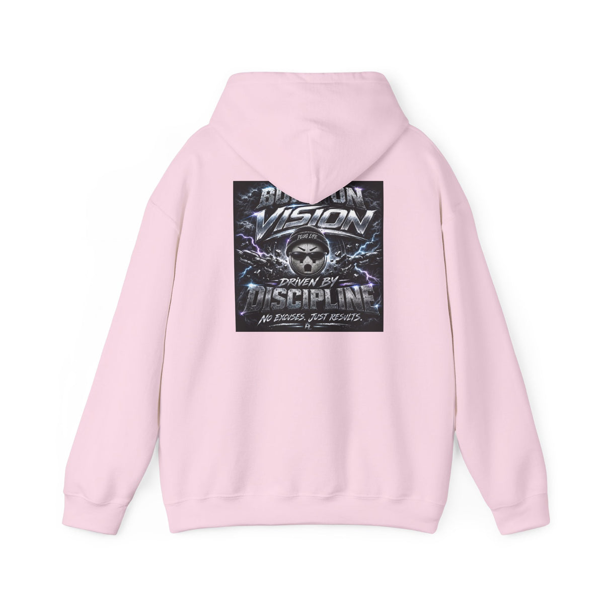 Plug Life Built On Vision Hoodie — Motivational Graphic Sweatshirt