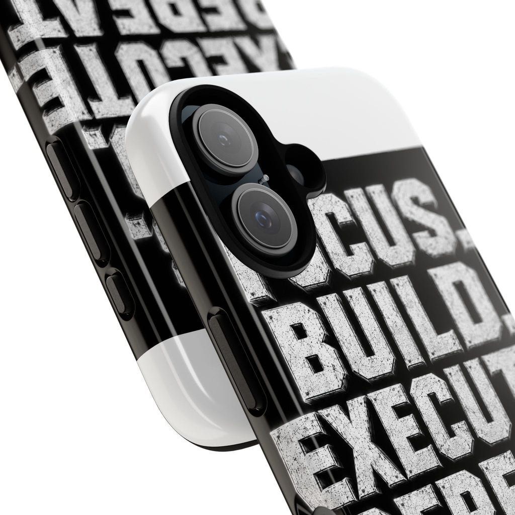 Plug Life Focus Build Execute Repeat Phone Case — Premium Collection iPhone & Android Case