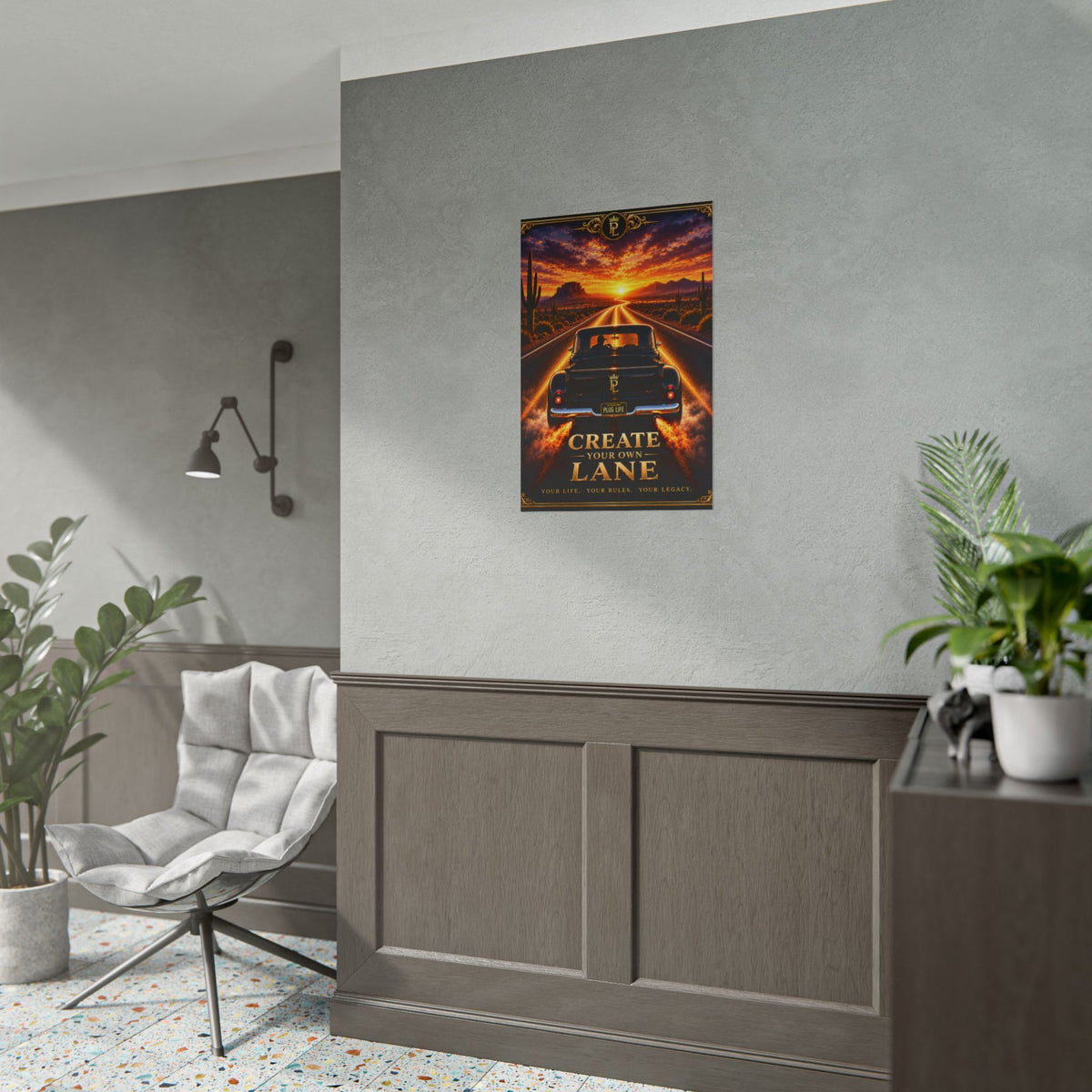 Plug Life Create Your Own Lane Poster — Premium Collection Wall Art