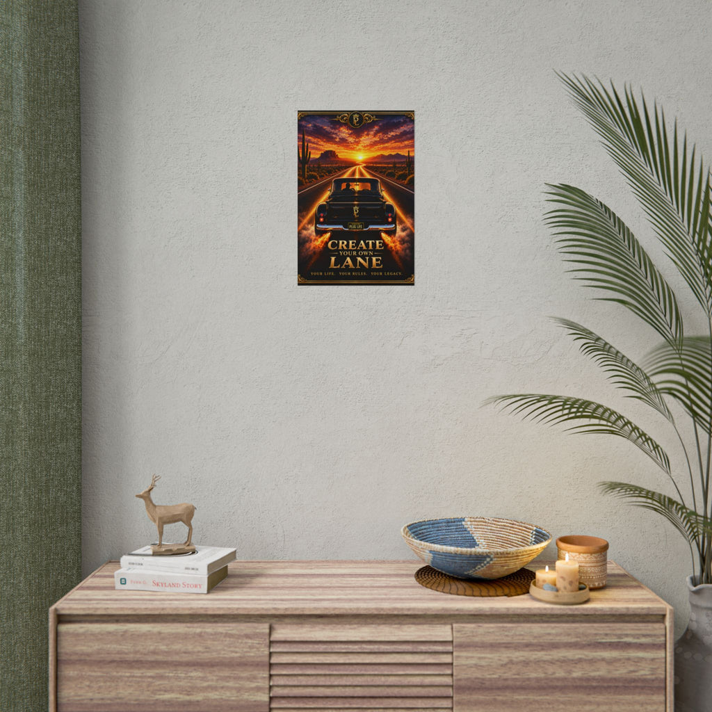 Plug Life Create Your Own Lane Poster — Premium Collection Wall Art