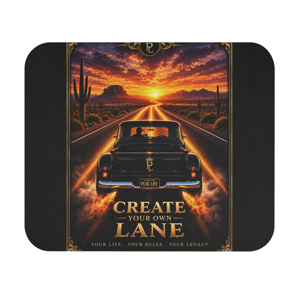 Plug Life Create Your Own Lane Mouse Pad — Premium Collection Desk Accessory