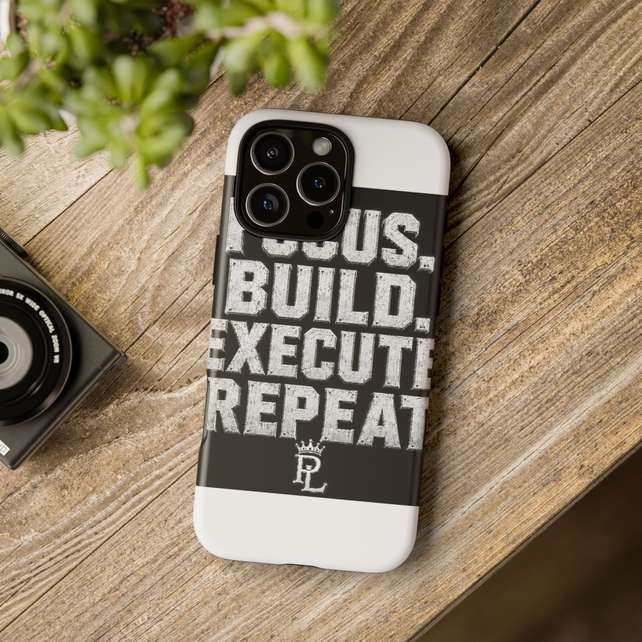 Plug Life Focus Build Execute Repeat Phone Case — Premium Collection iPhone & Android Case