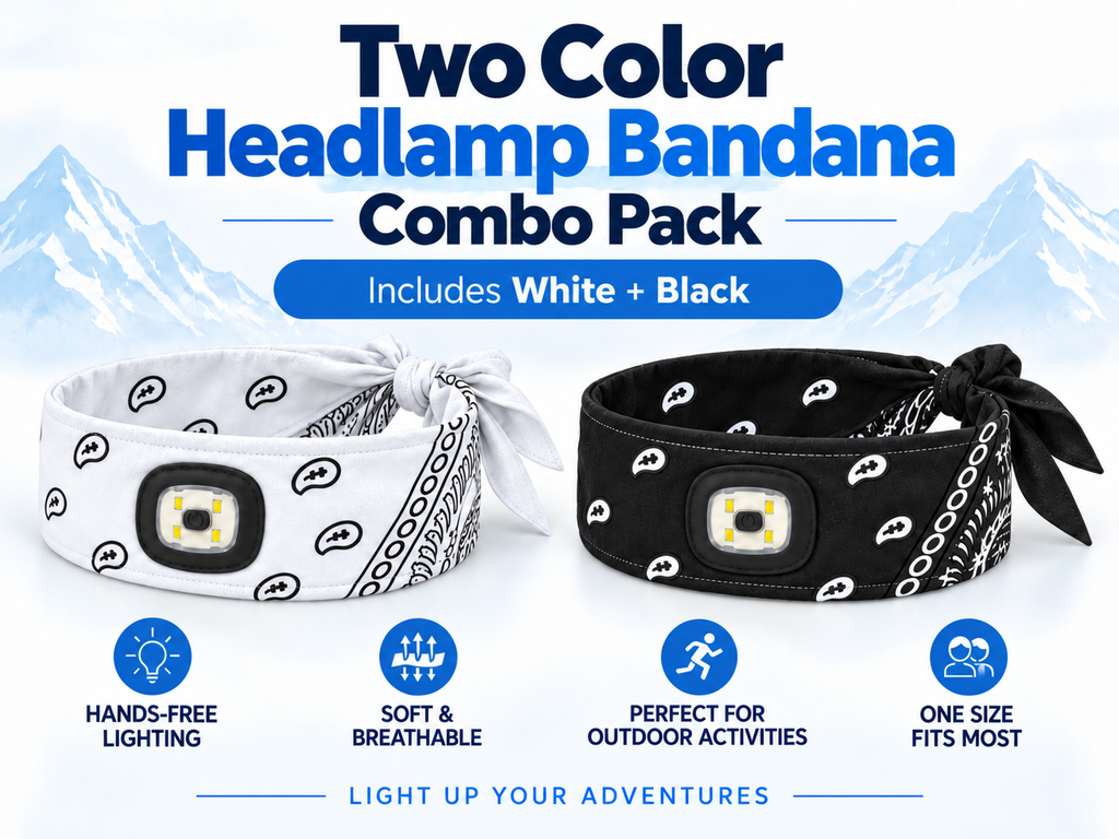 Plug Life Illuminated — Headlamp Bandana Pair (Pre-Order)