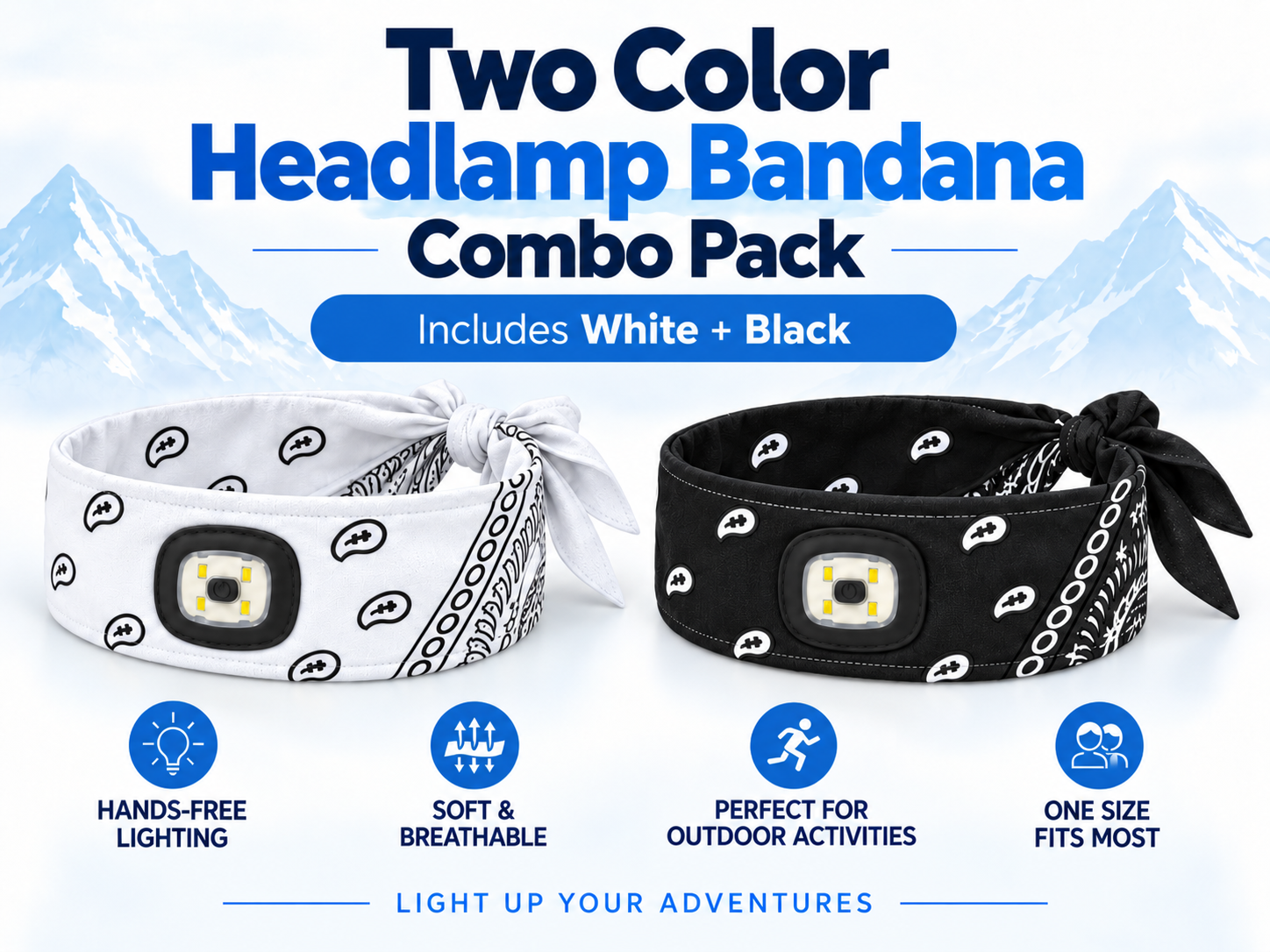 Plug Life Illuminated — Headlamp Bandana Pair (Pre-Order)