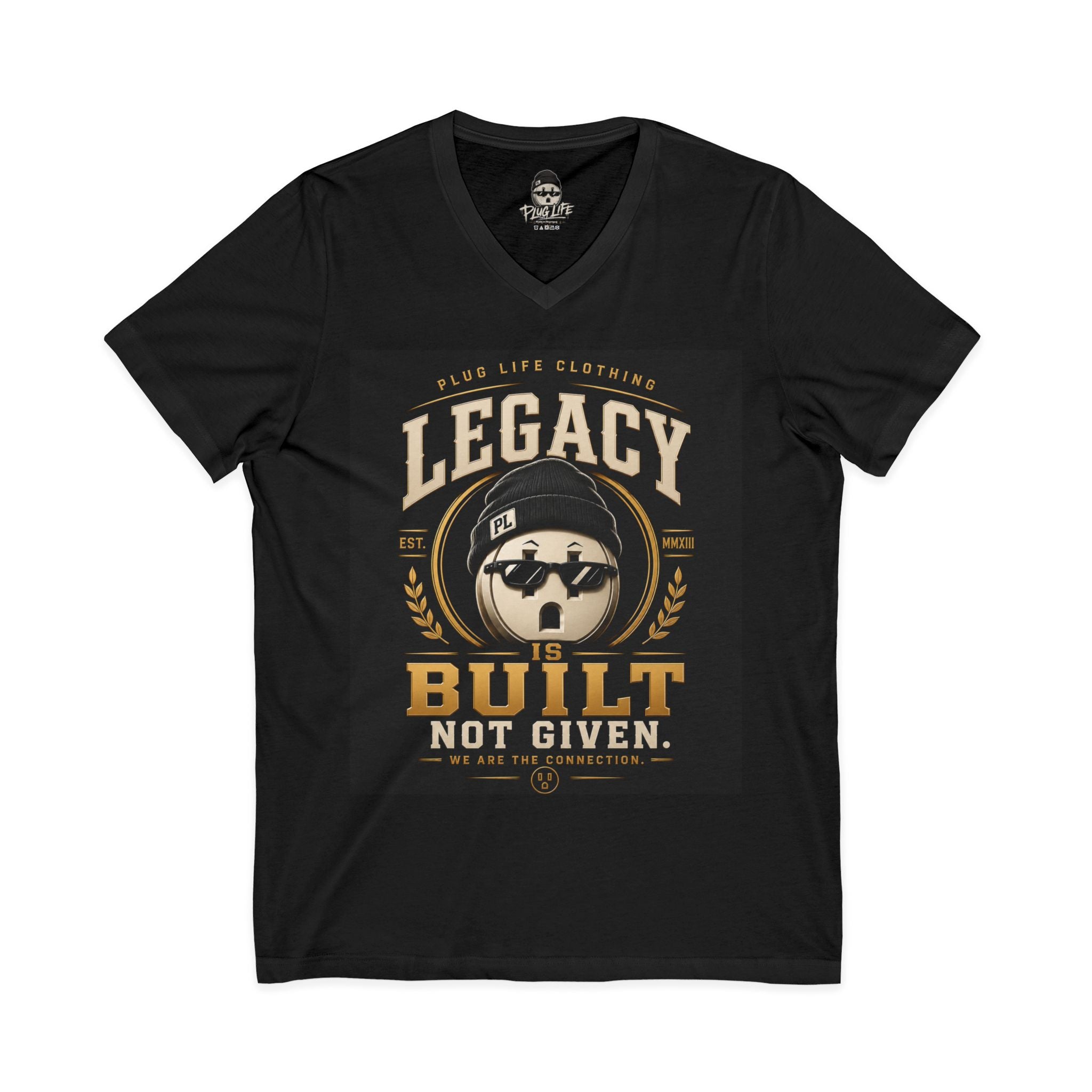 Plug Life Legacy Ladies V-Neck Tee — Premium Collection