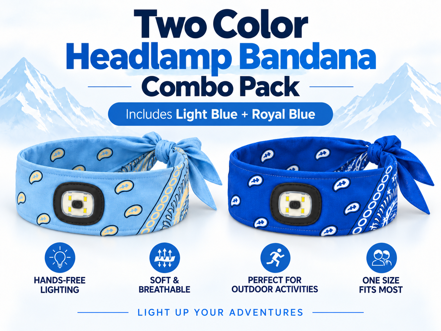 Plug Life Illuminated — Headlamp Bandana Pair (Pre-Order)