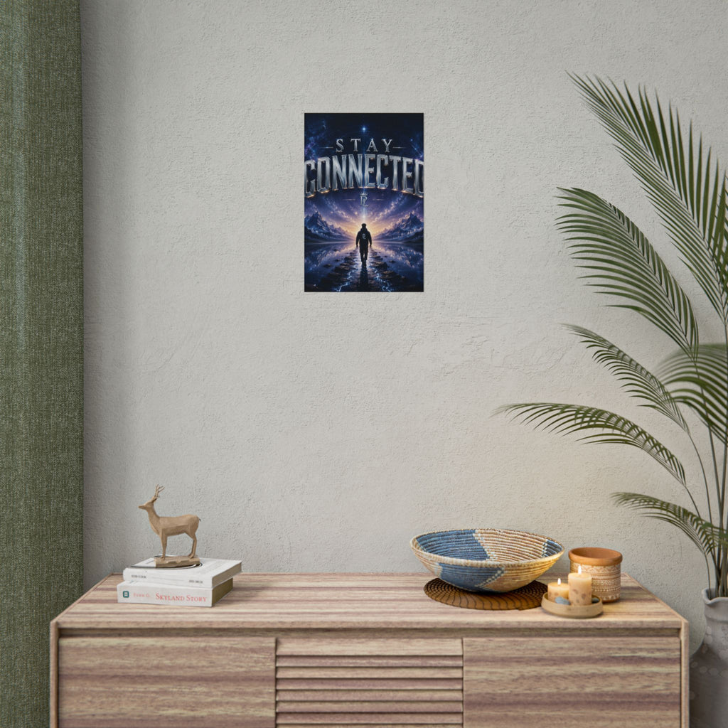 Plug Life Stay Connected Poster — Premium Collection Wall Art