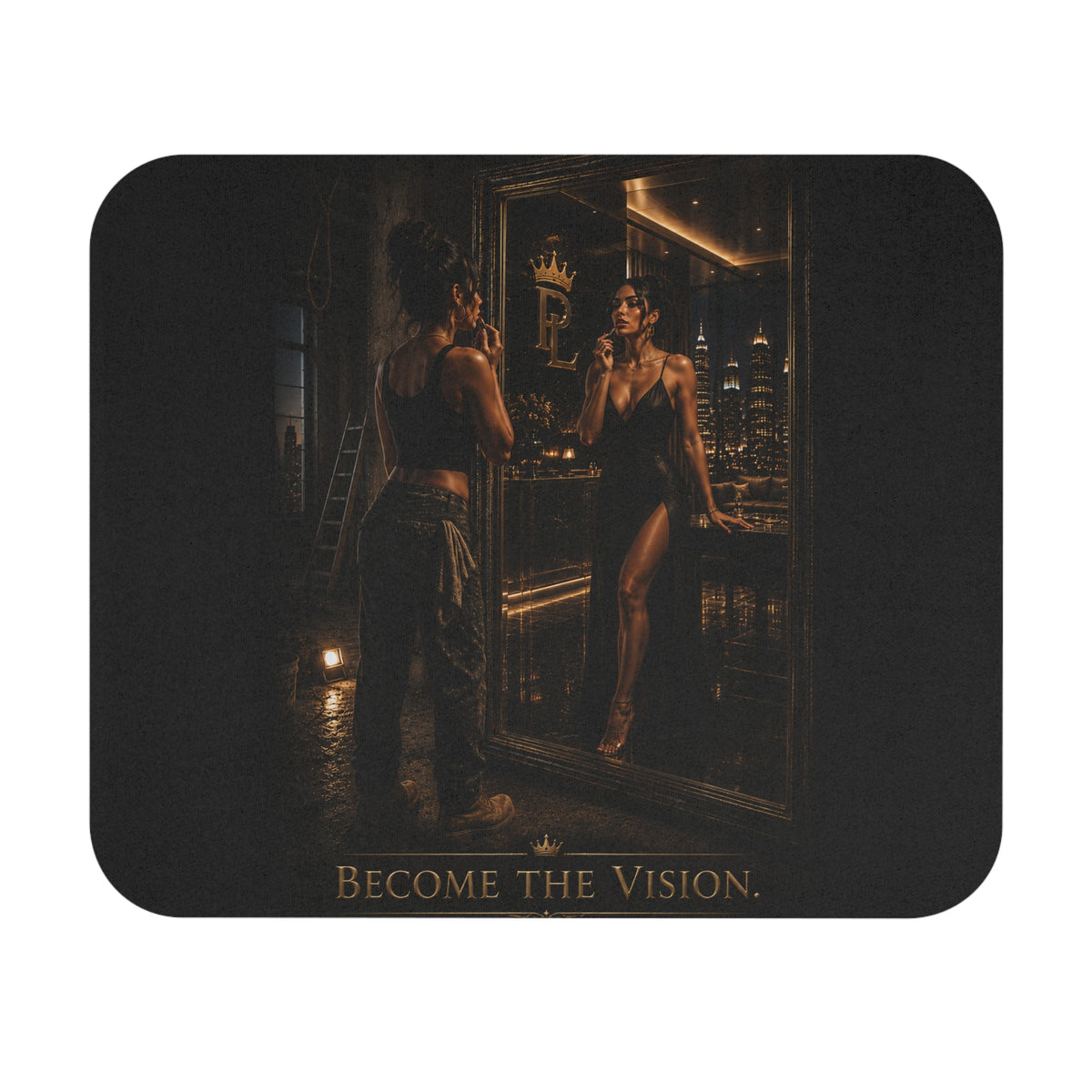 Plug Life Become The Vision Mouse Pad — Premium Collection Desk Accessory