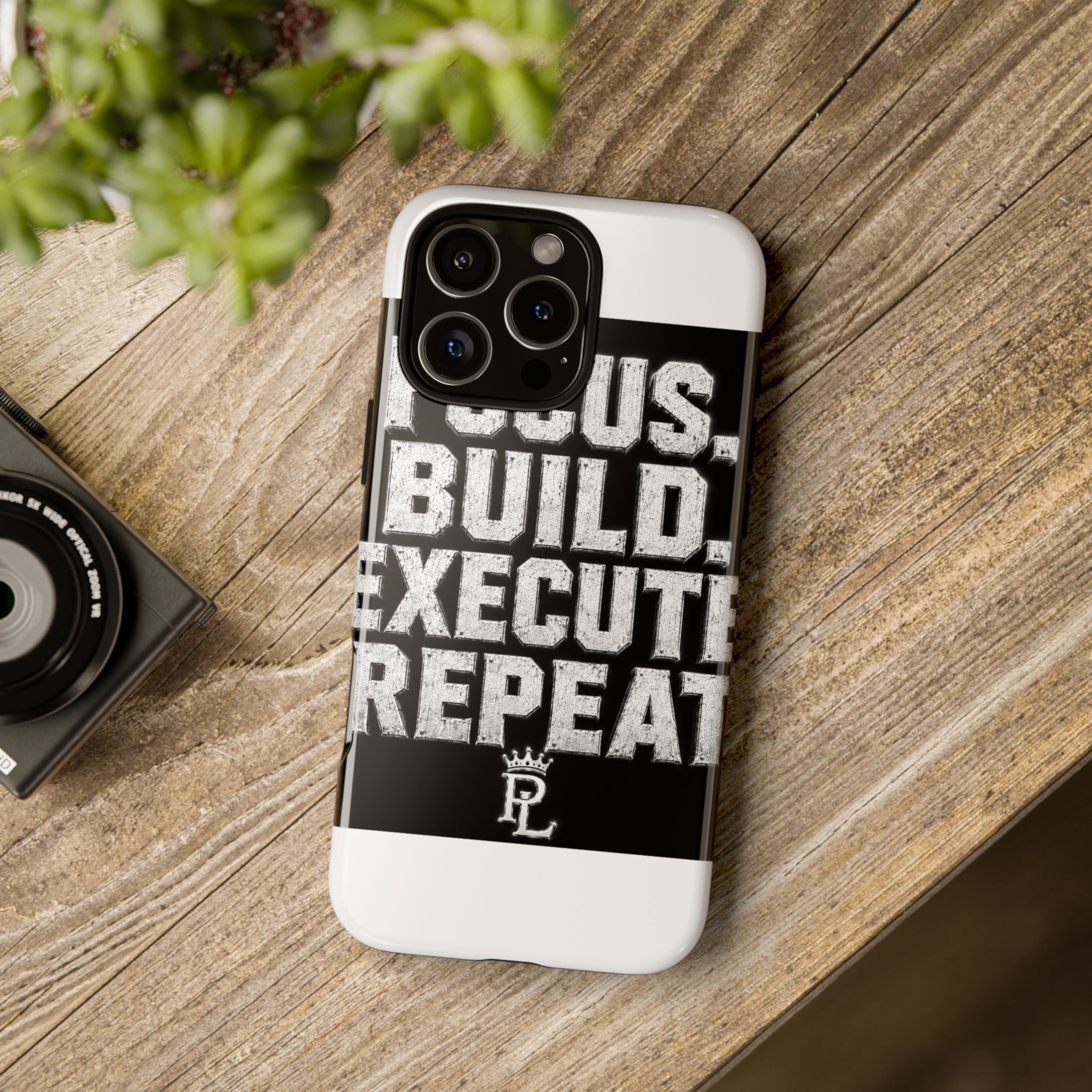 Plug Life Focus Build Execute Repeat Phone Case — Premium Collection iPhone & Android Case
