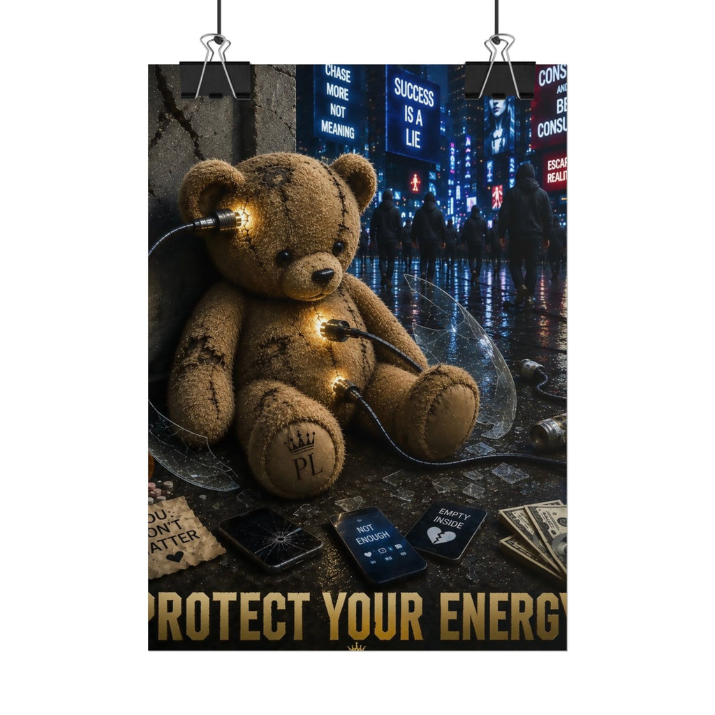 Plug Life Protect Your Energy Poster — Premium Collection Wall Art