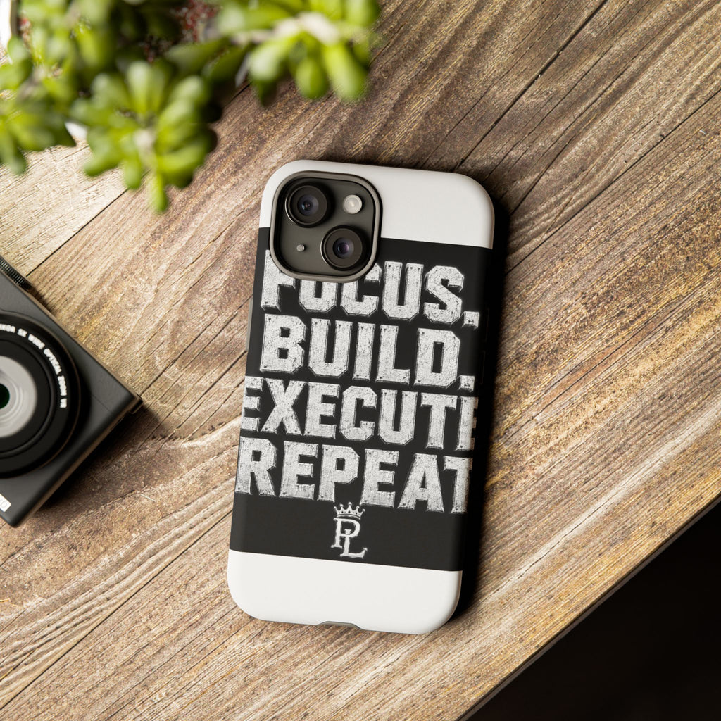 Plug Life Focus Build Execute Repeat Phone Case — Premium Collection iPhone & Android Case