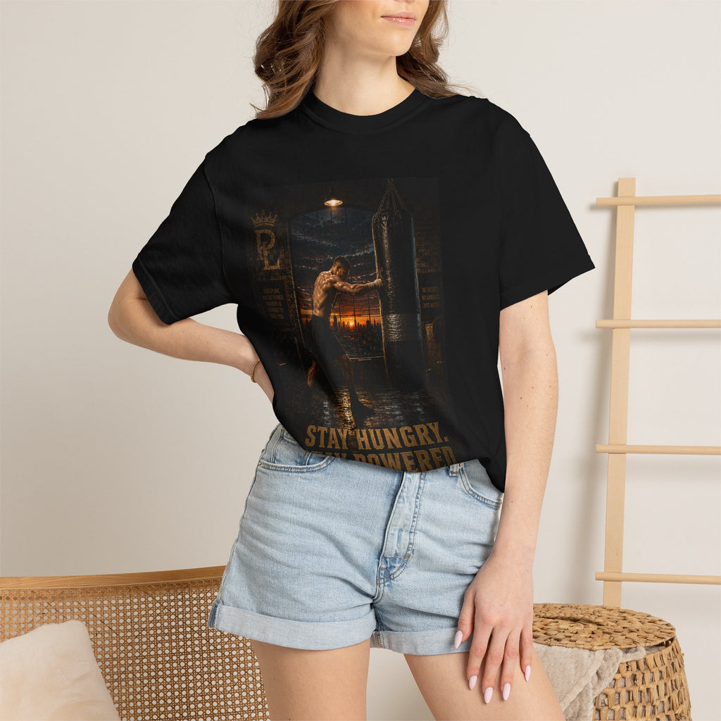 Plug Life Stay Hungry Stay Powered Tee — Premium Collection Graphic T-Shirt
