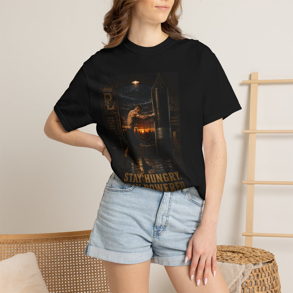 Plug Life Stay Hungry Stay Powered Tee — Premium Collection Graphic T-Shirt