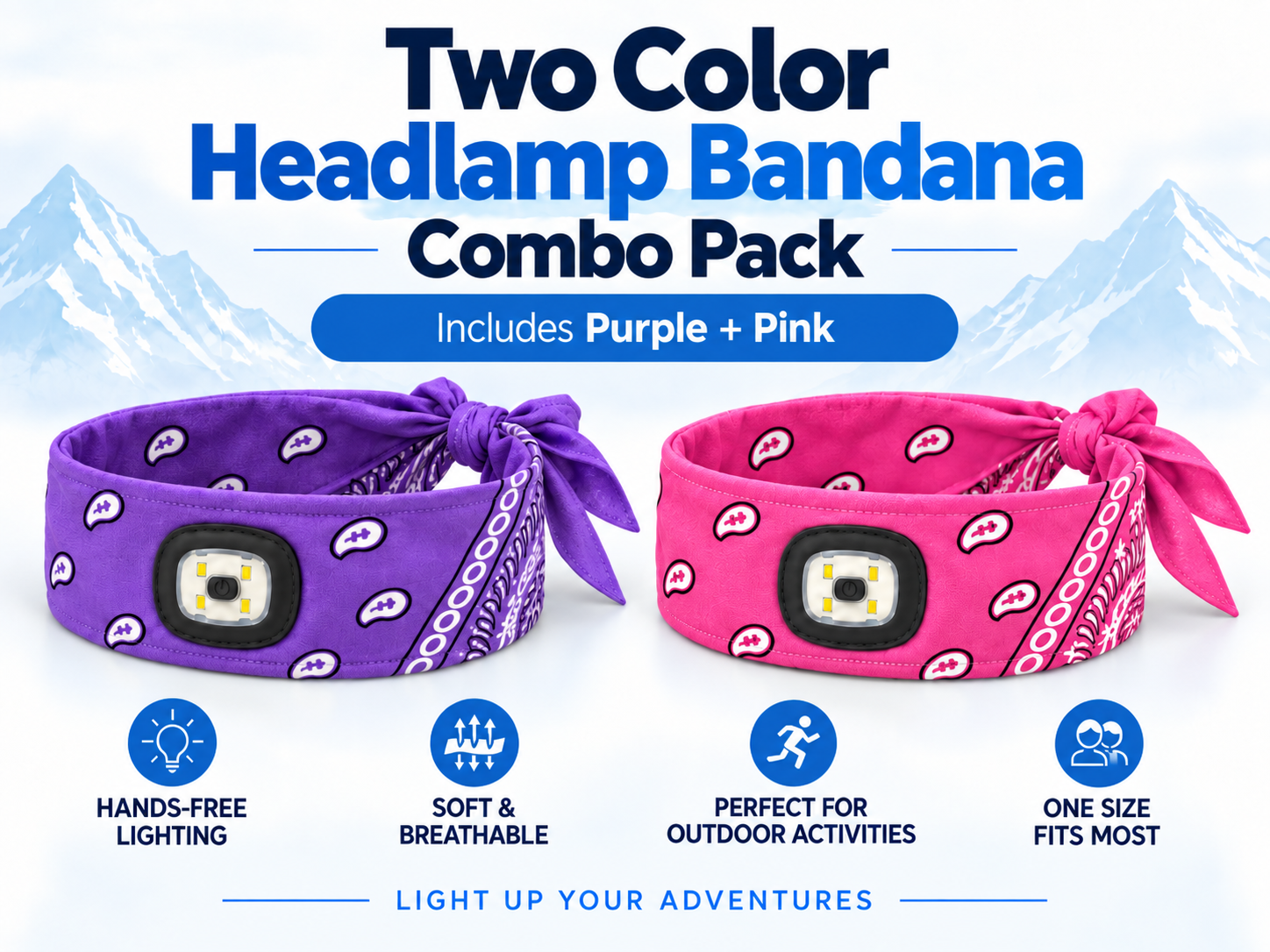 Plug Life Illuminated — Headlamp Bandana Pair (Pre-Order)