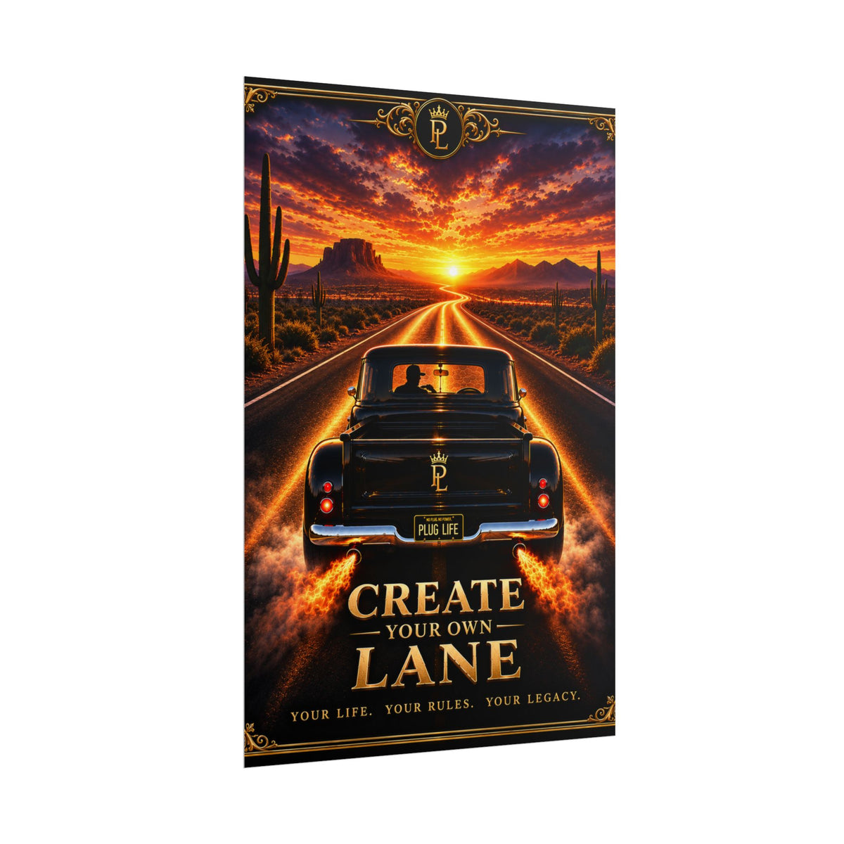 Plug Life Create Your Own Lane Poster — Premium Collection Wall Art
