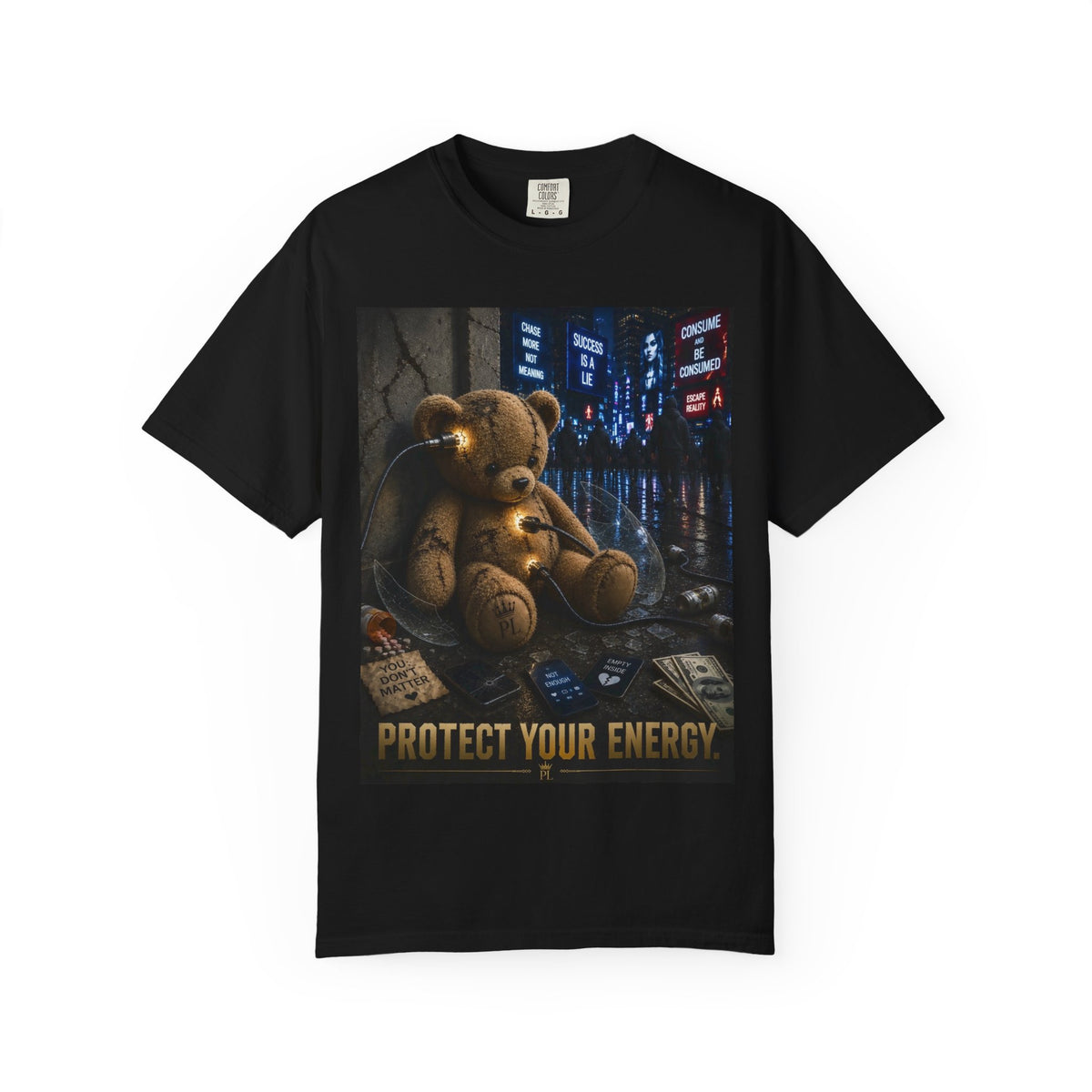 Plug Life Protect Your Energy Tee — Premium Collection Graphic T-Shirt