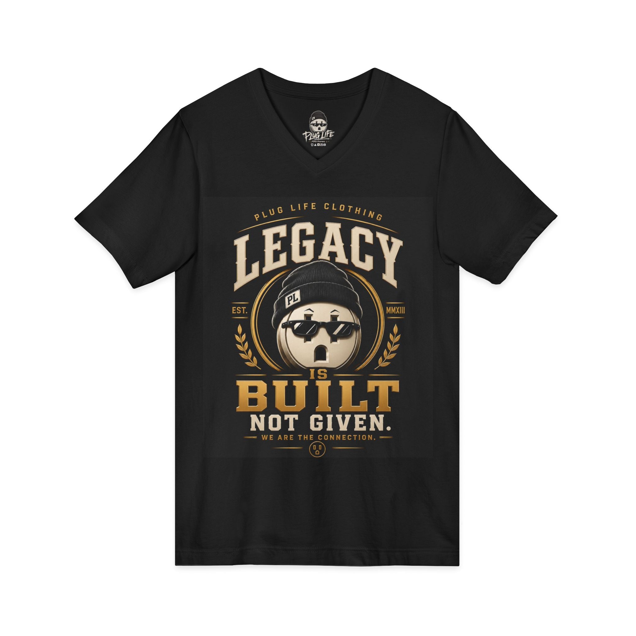 Plug Life Legacy Ladies V-Neck Tee — Premium Collection