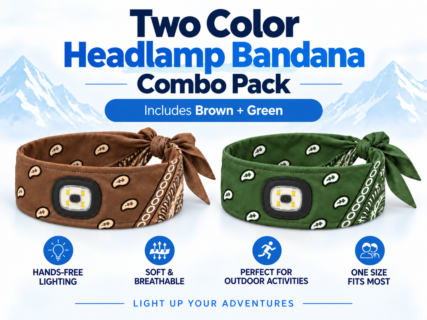 Plug Life Illuminated — Headlamp Bandana Pair (Pre-Order)