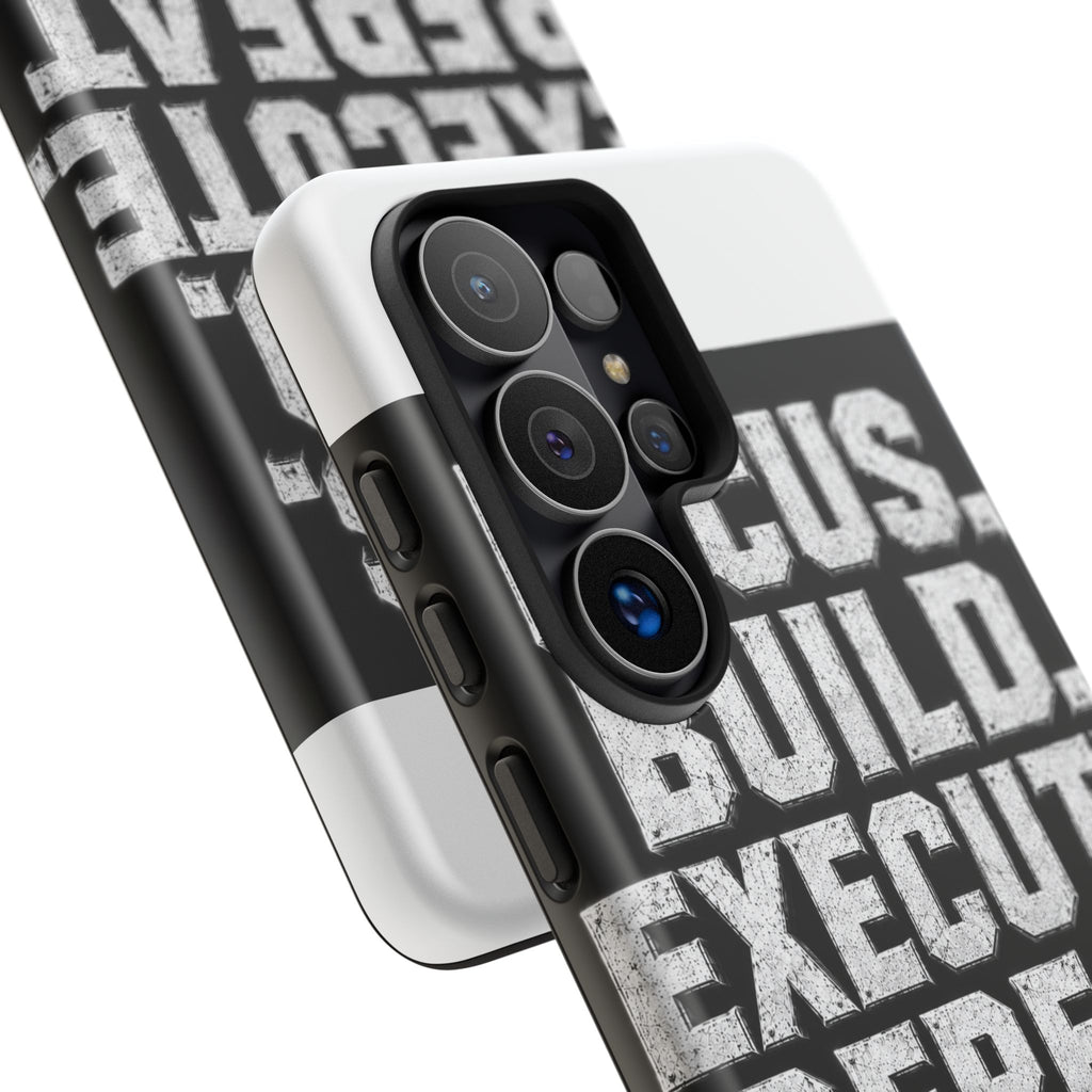 Plug Life Focus Build Execute Repeat Phone Case — Premium Collection iPhone & Android Case