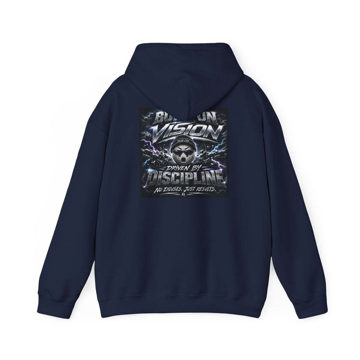 Plug Life Built On Vision Hoodie — Motivational Graphic Sweatshirt