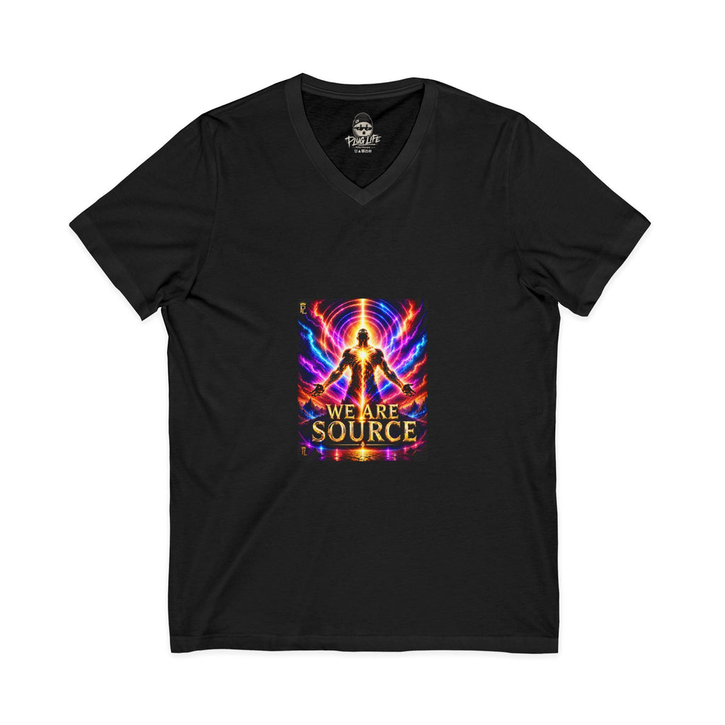 Plug Life We Are Source Ladies V-Neck Tee — Premium Collection