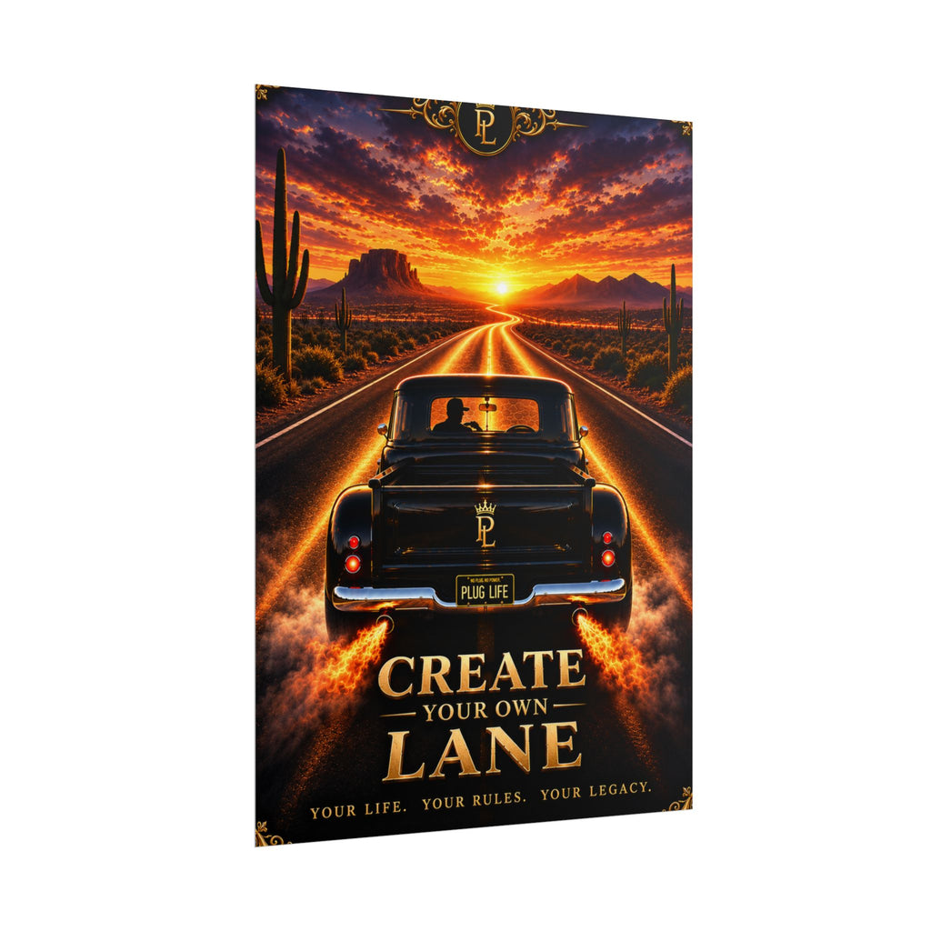 Plug Life Create Your Own Lane Poster — Premium Collection Wall Art
