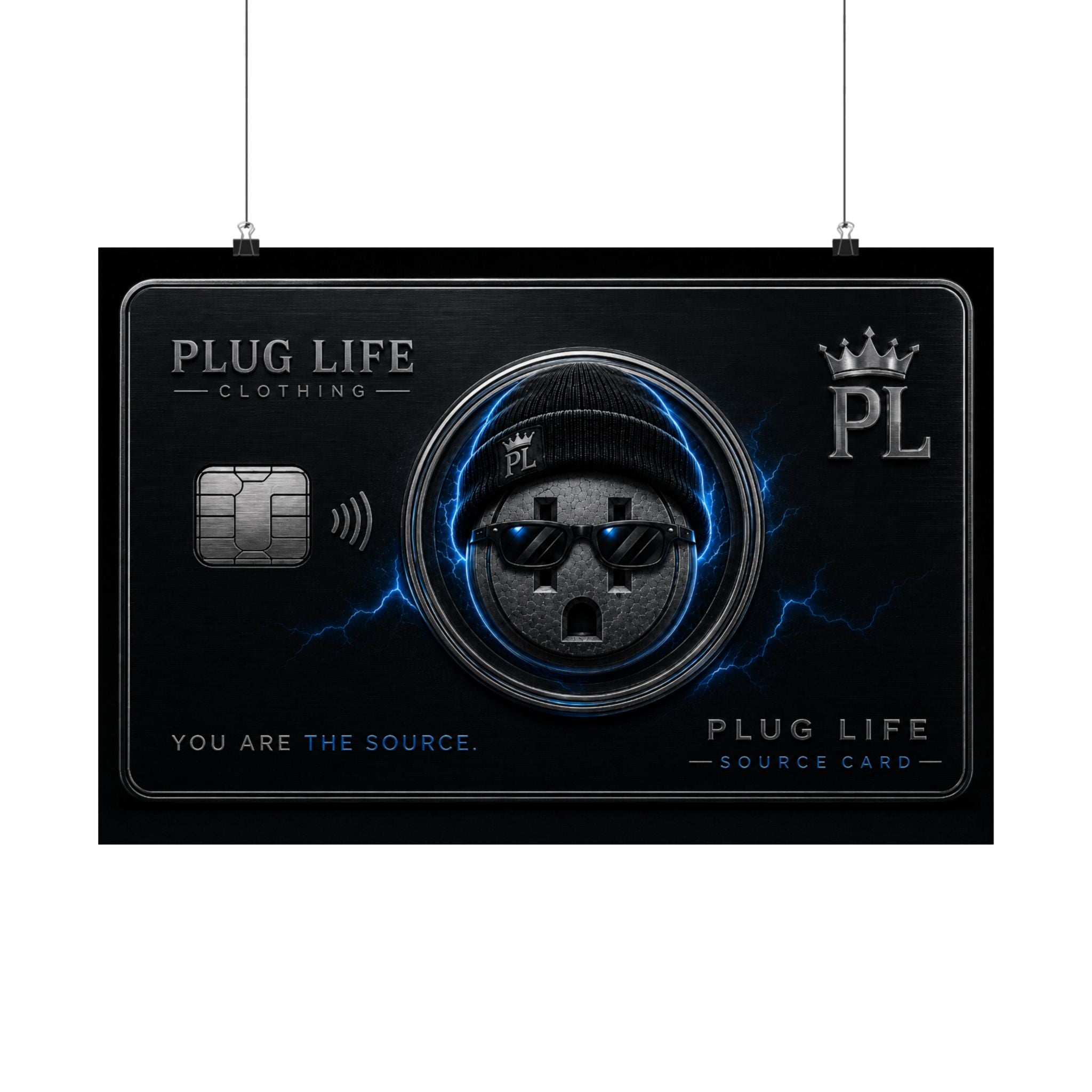Plug Life Source Card Poster — Premium Collection Wall Art