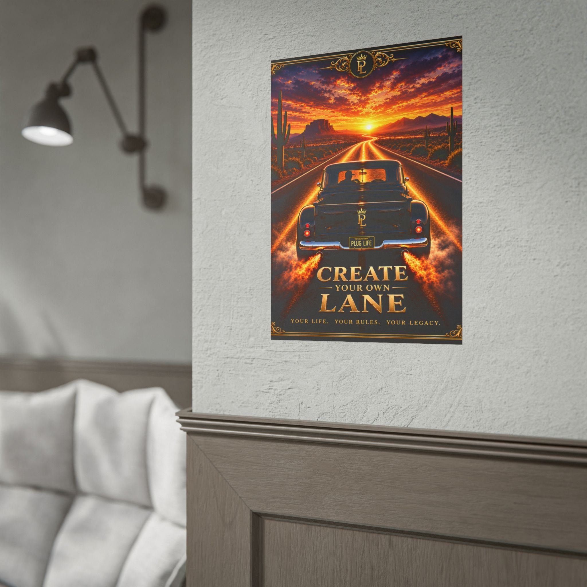Plug Life Create Your Own Lane Poster — Premium Collection Wall Art